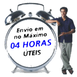 Entrega em no máximo 04 horas.
