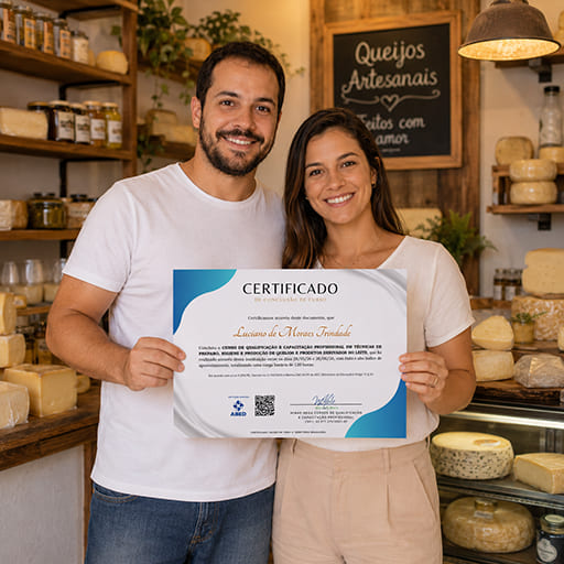 Alunos do Curso de Fabrica��o de Queijos e Latic�nios