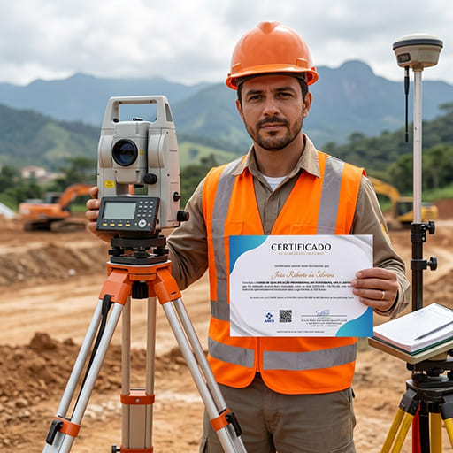 Aluno do Curso de Topografia, GPS e Cartografia