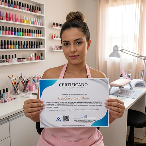 Aluna do Decora��o de Unhas
