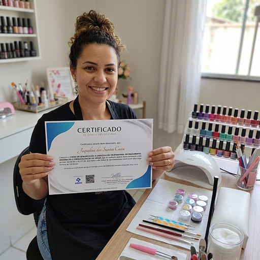 Aluna do Curso de Decora��o de Unhas